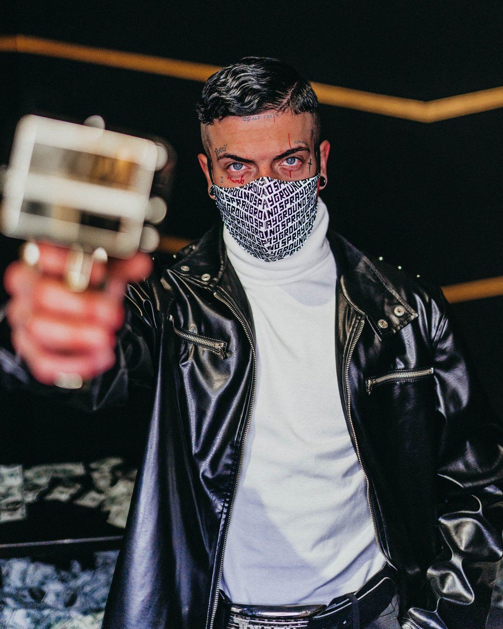 Limited Edition SPRAYGROUND INFINITI 3M REFLECTIVE FACE MASK