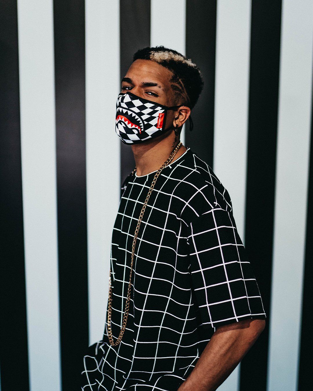 Limited Edition TRIPPY CHECK FACE MASK