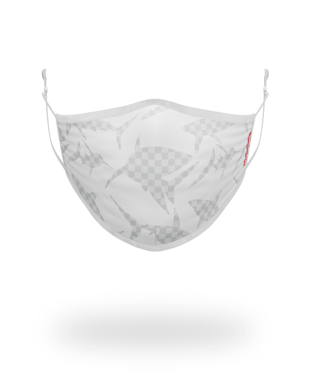 Limited Edition SHARK CHECK WHITE FACE MASK