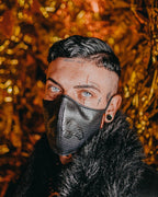 Limited Edition MIDNIGHT SHARK VEGAN LEATHER FACEMASK