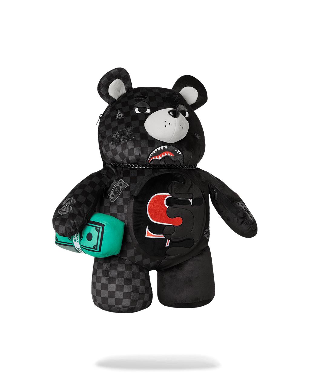 Limited Edition SPEED SHARK SIDE SWIPE MONEYBEAR TEDDY BEAR BACKPACK