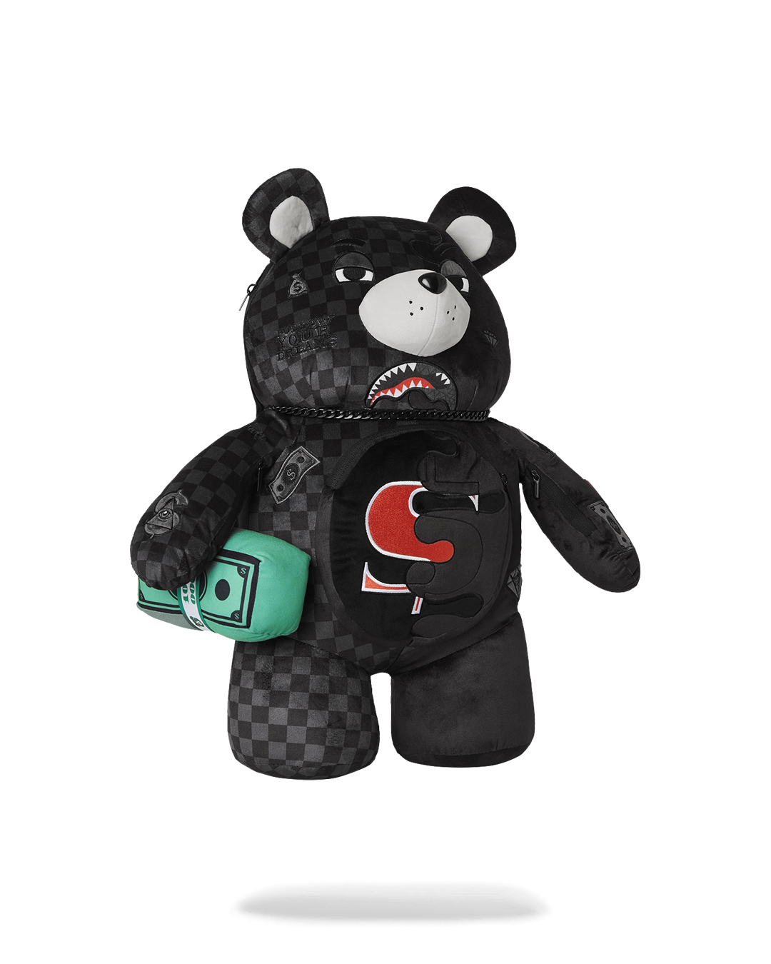Limited Edition SPEED SHARK SIDE SWIPE MONEYBEAR TEDDY BEAR BACKPACK