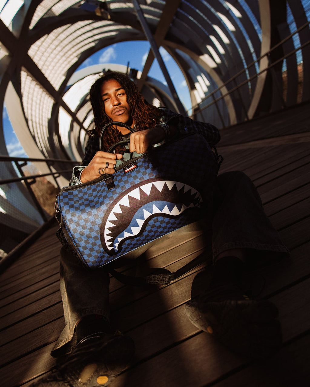 Limited Edition MIDNIGHT MAGIC SHARKS IN PARIS DUFFLE