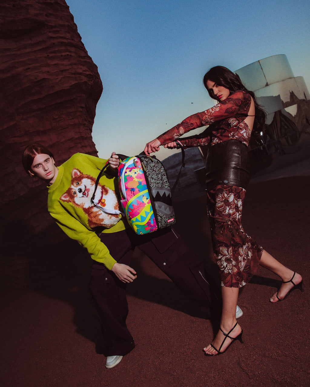 Limited Edition TWINS CHAOS SPLIT 2 BAGS BACKPACK