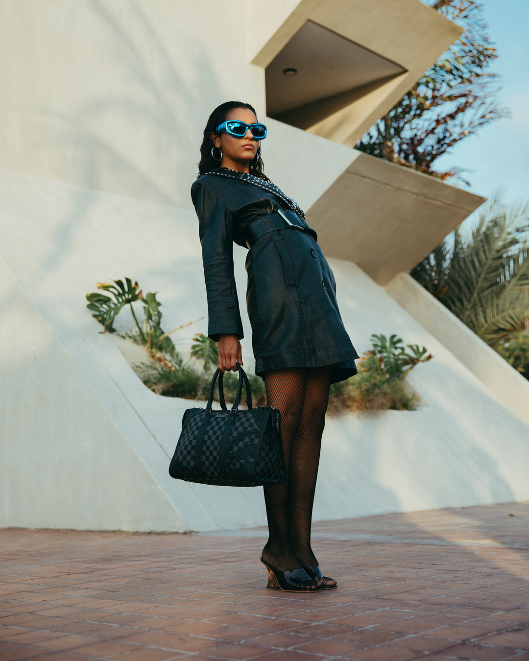 Limited Edition MIDNIGHT CHATEAU MINI PYRAMID DUFFLE