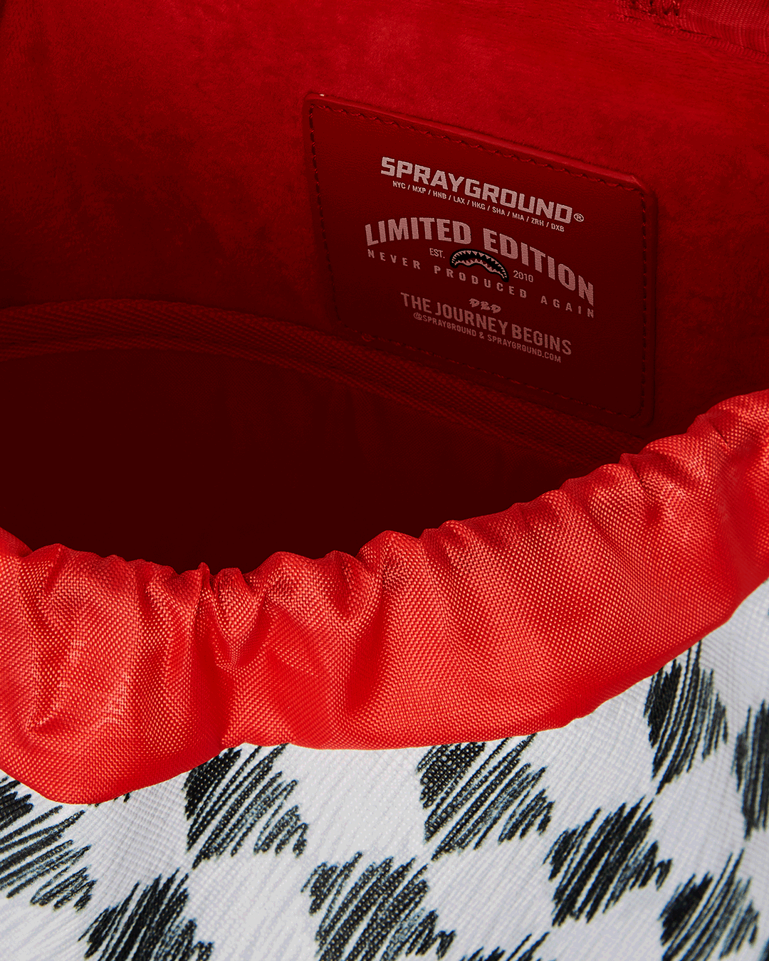 Limited Edition SCRIBBLE DRIBBLE CHECK HILLS BACKPACK