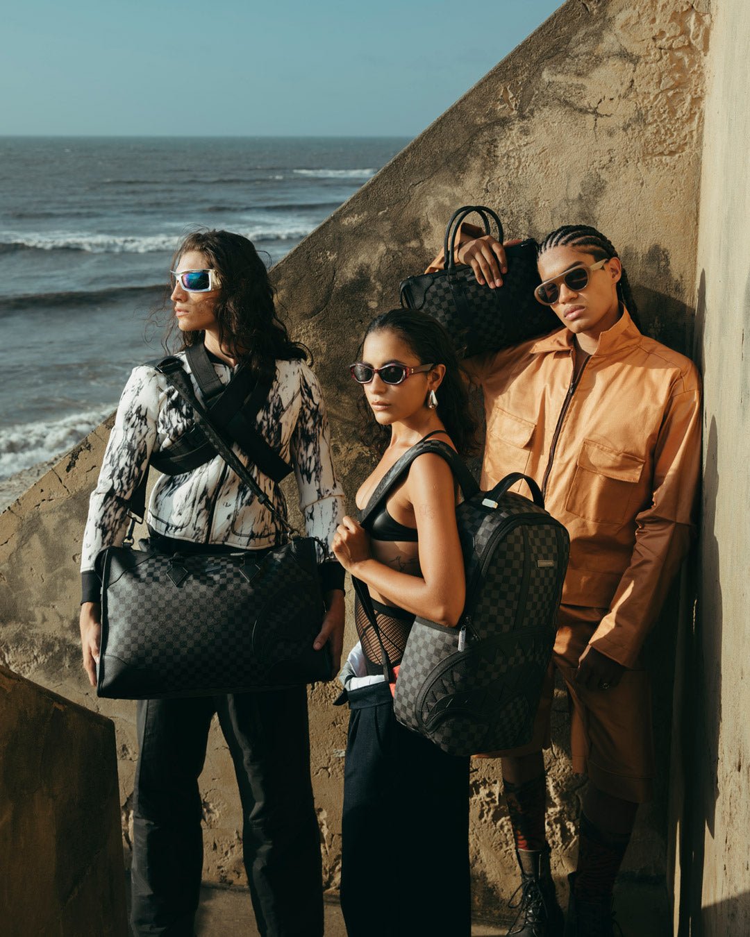 Limited Edition MIDNIGHT CHATEAU MINI PYRAMID DUFFLE