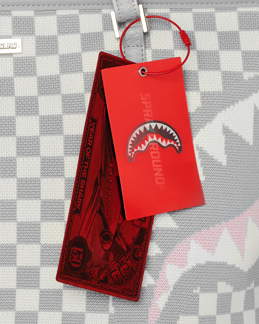Limited Edition KNIT SHARKS IN PARIS IN CREAM TOTE