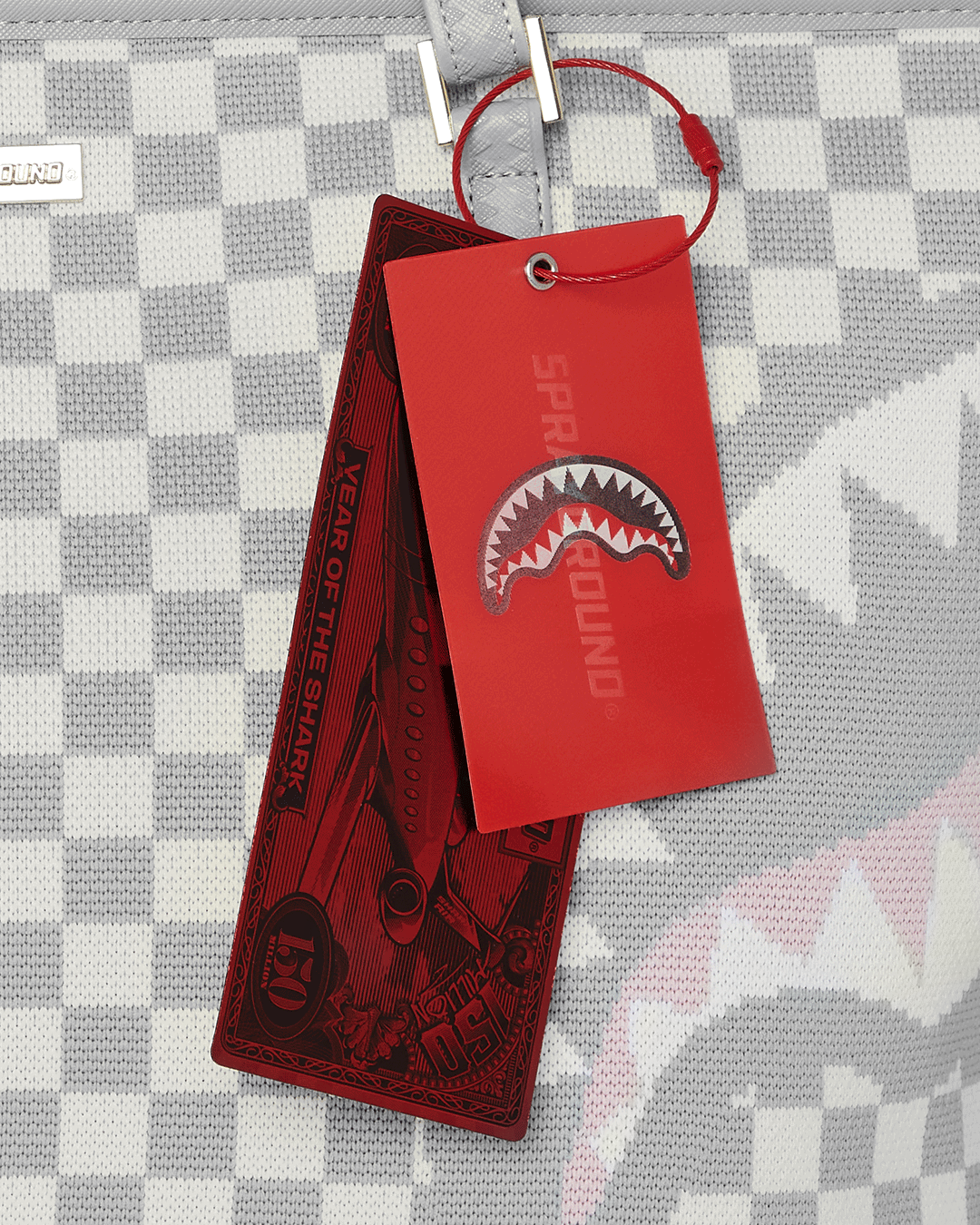Limited Edition KNIT SHARKS IN PARIS IN CREAM TOTE