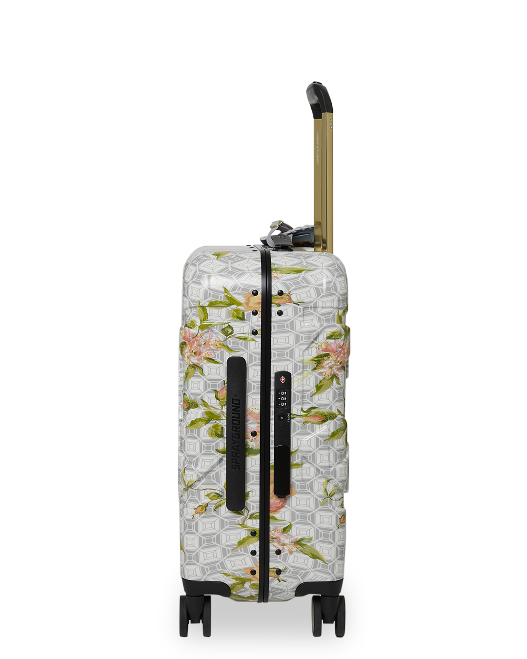 Limited Edition A.I. AFRICAN INTELLIGENCE ELEGANT ENERGY SHARKITECTURE CARRY-ON LUGGAGE - SANDFLOWER COLLAB