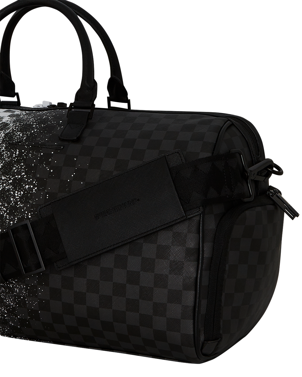 Limited Edition SCRIBBLE DRIBBLE CHECK DUFFLE