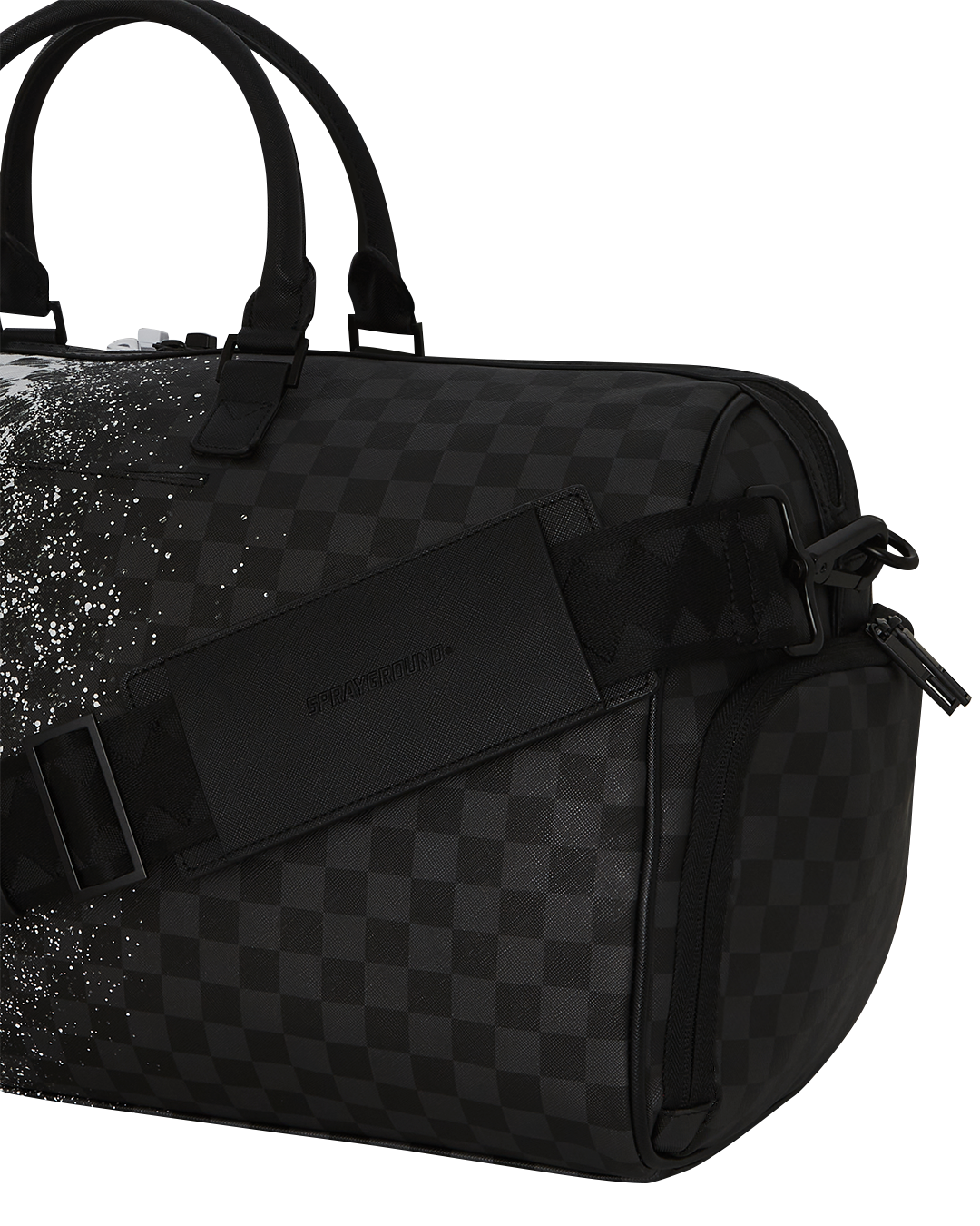 Limited Edition SCRIBBLE DRIBBLE CHECK DUFFLE