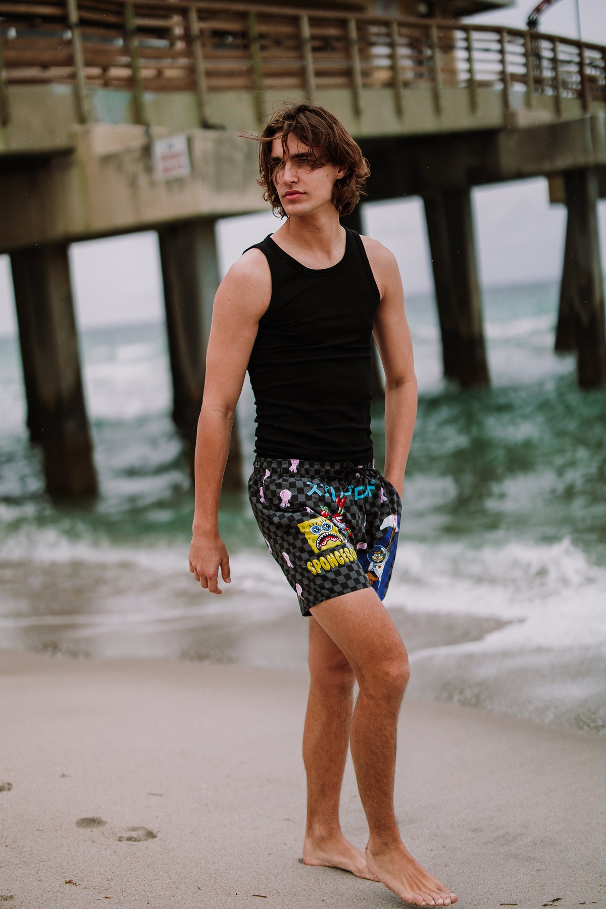 Limited Edition SPONGEBOB TOKYO BUBBLE SWIM SHORTS