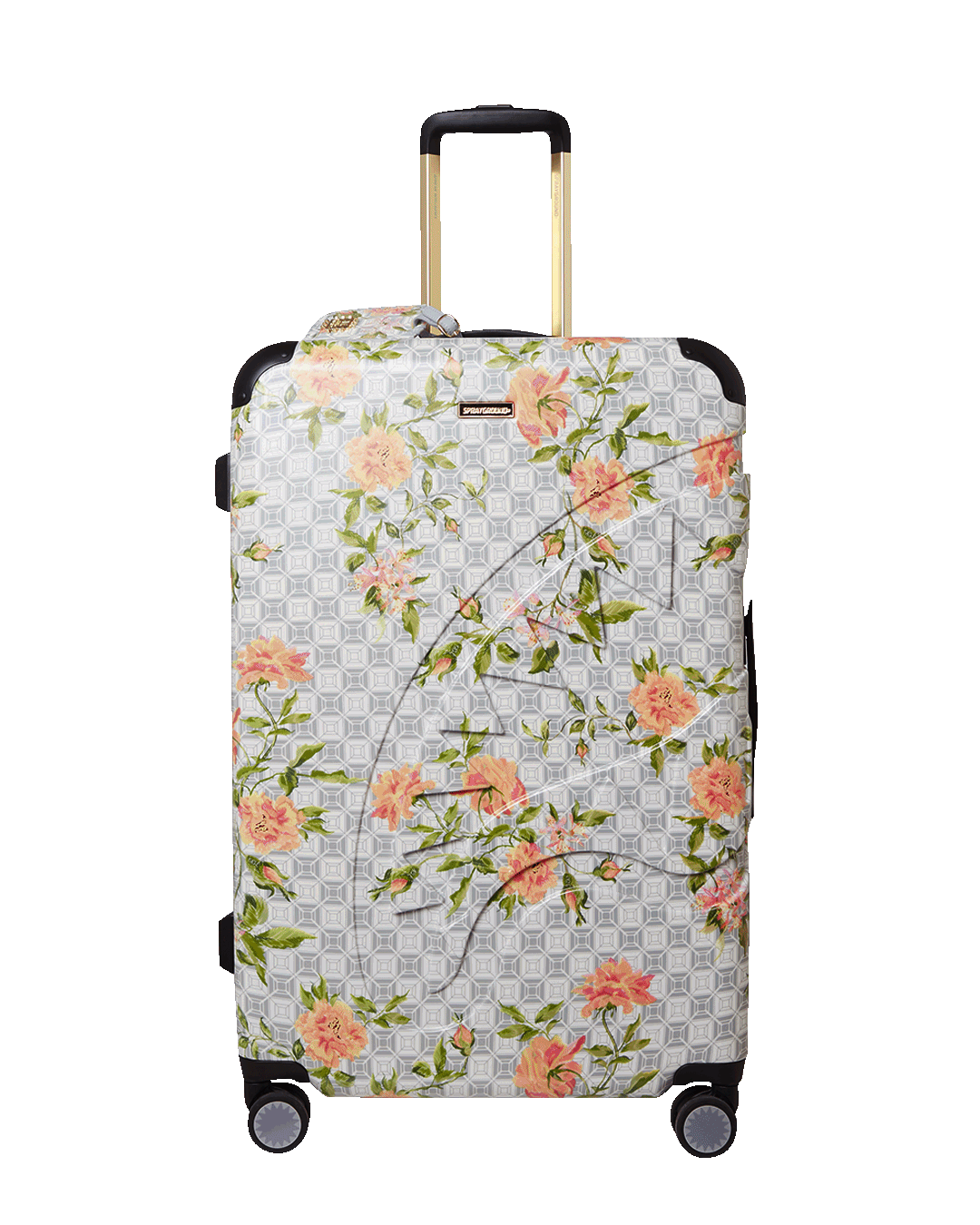 Limited Edition A.I. AFRICAN INTELLIGENCE ELEGANT ENERGY SHARKITECTURE FULL SIZE LUGGAGE - SANDFLOWER COLLAB