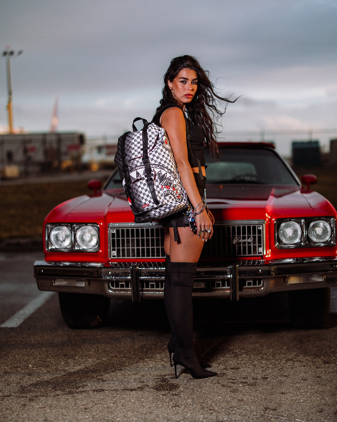 Limited Edition SCRIBBLE DRIBBLE CHECK HILLS BACKPACK