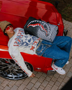 Limited Edition SCRIBBLE DRIBBLE CHECK DUFFLE