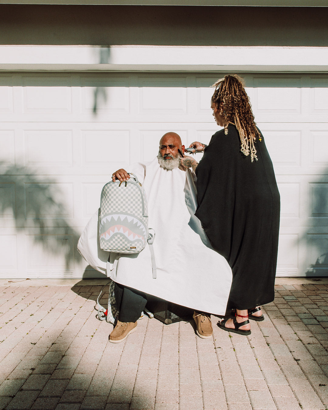 Limited Edition KNIT SHARKS IN PARIS IN CREAM DLX BACKPACK