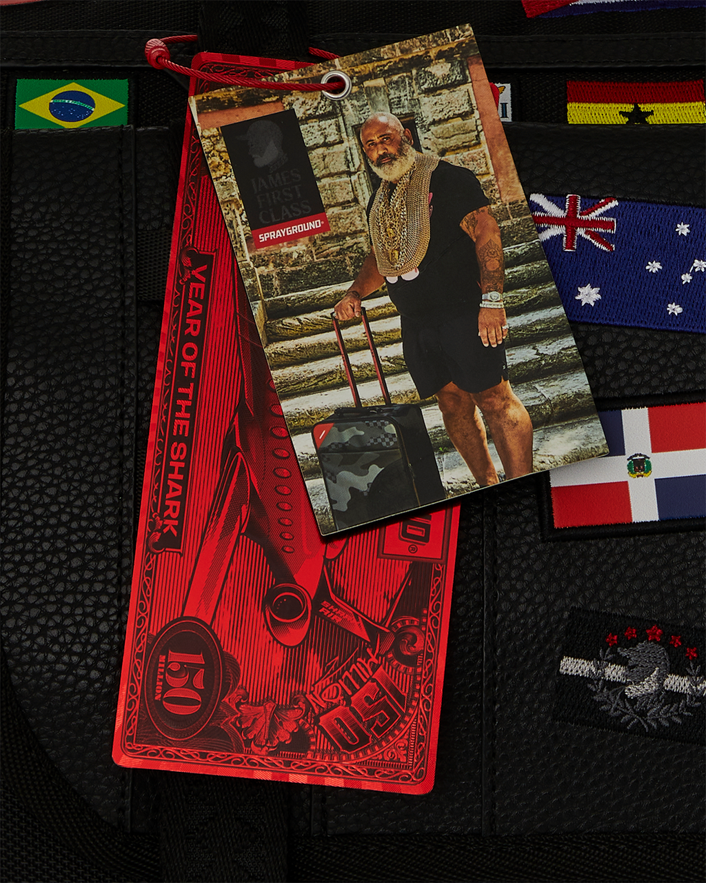 Limited Edition JAMES FIRST CLASS GLOBAL FLAGS SPECIAL OPS DUFFLE