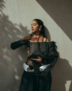 Limited Edition MIDNIGHT CHATEAU MINI PYRAMID DUFFLE