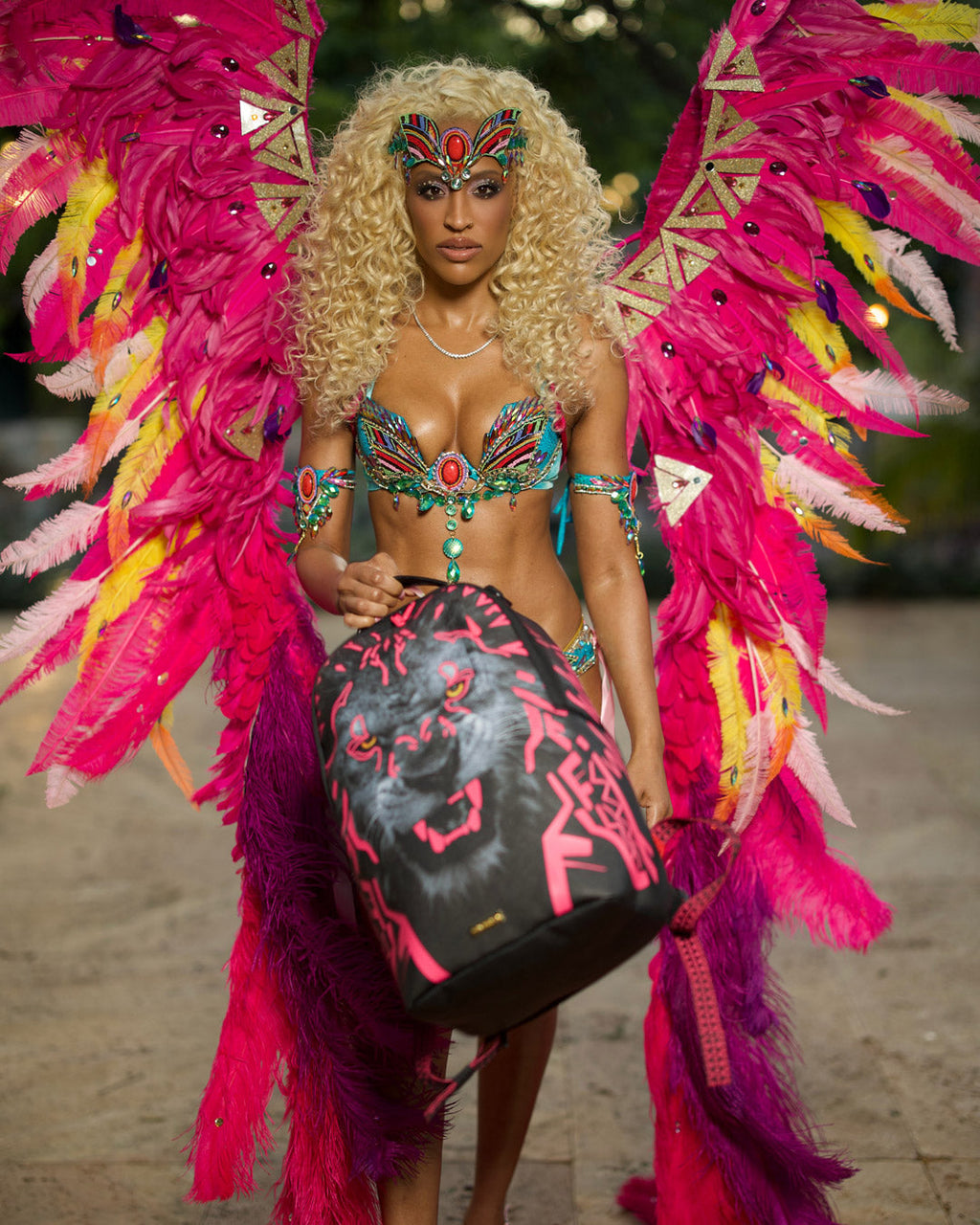 Limited Edition A.I. AFRICAN INTELLIGENCE PRIDE AND POWER BACKPACK - SANDFLOWER COLLAB