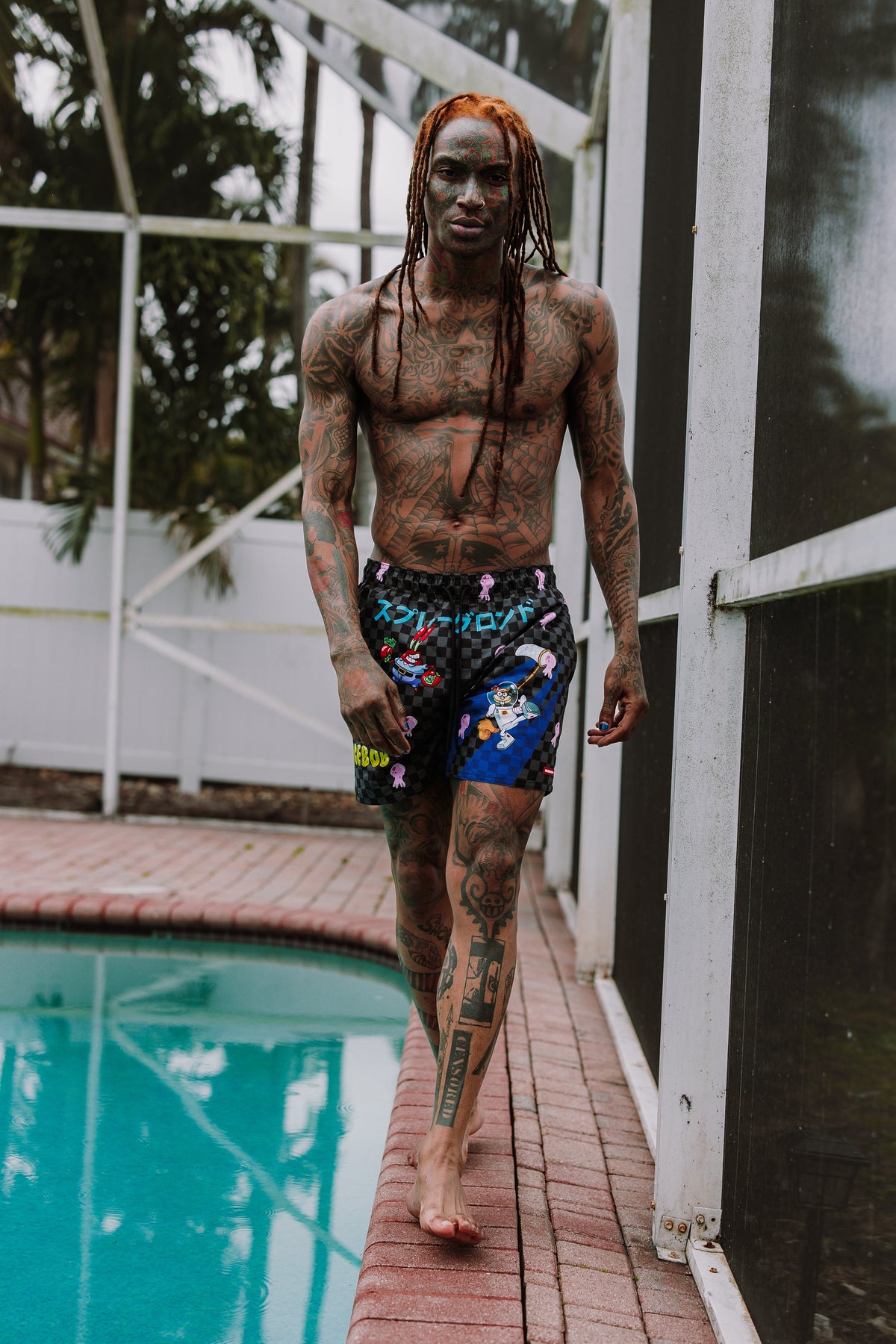 Limited Edition SPONGEBOB TOKYO BUBBLE SWIM SHORTS
