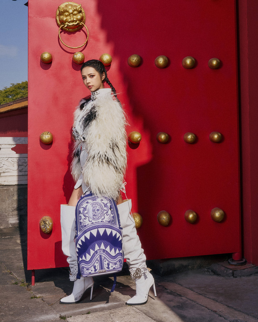 Limited Edition PORCELAIN TIGER PHOENIX SHARK BACKPACK