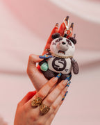Limited Edition PANDA SKI MASK BEAR KEYCHAIN