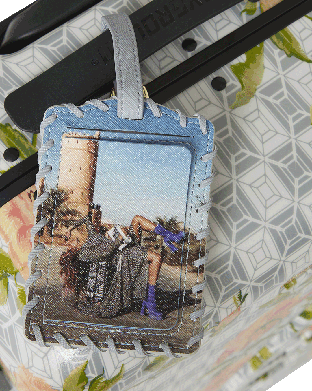 Limited Edition A.I. AFRICAN INTELLIGENCE ELEGANT ENERGY SHARKITECTURE CARRY-ON LUGGAGE - SANDFLOWER COLLAB