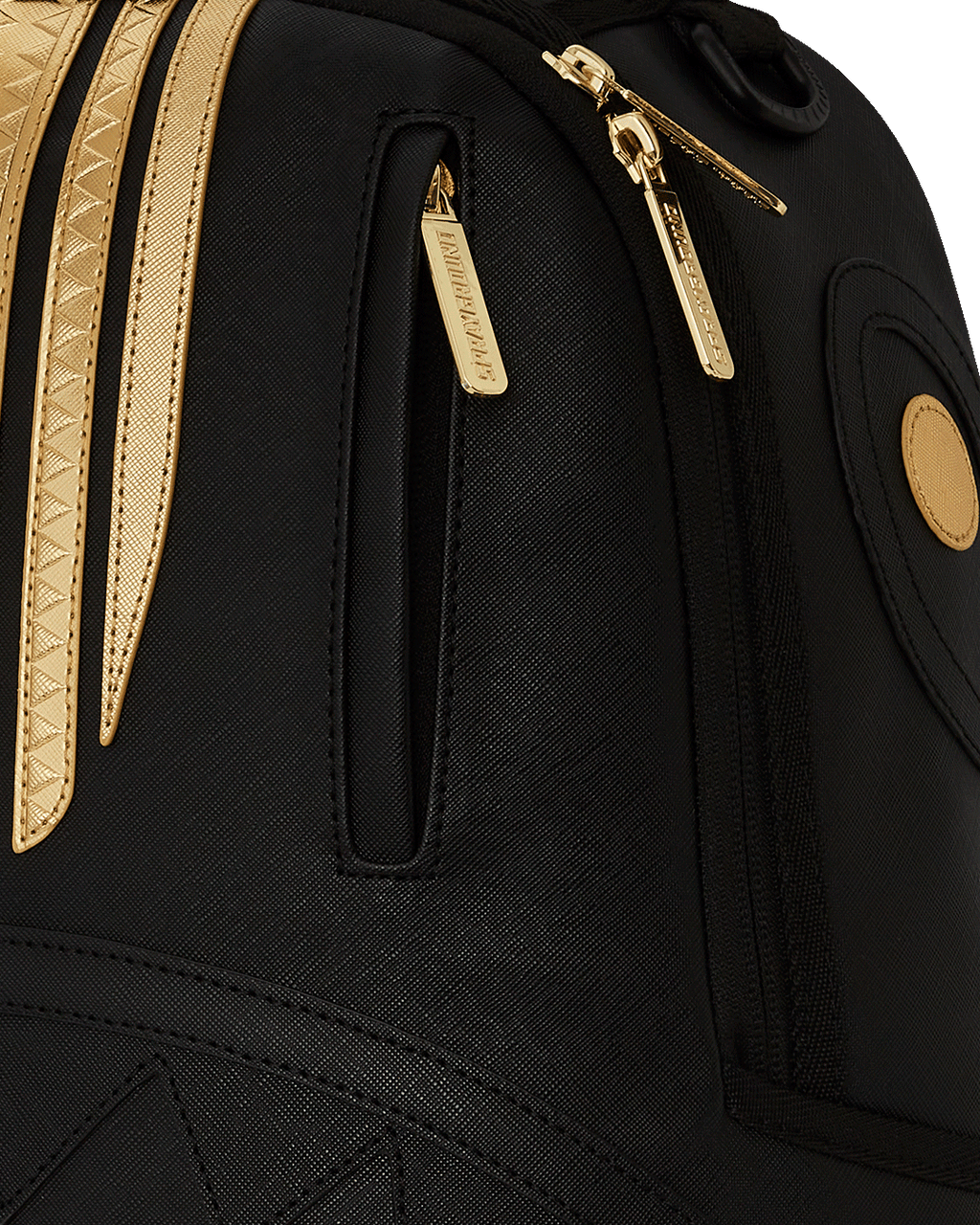 Limited Edition GOLD AND BLACK RACING STRIPES BACKPACK
