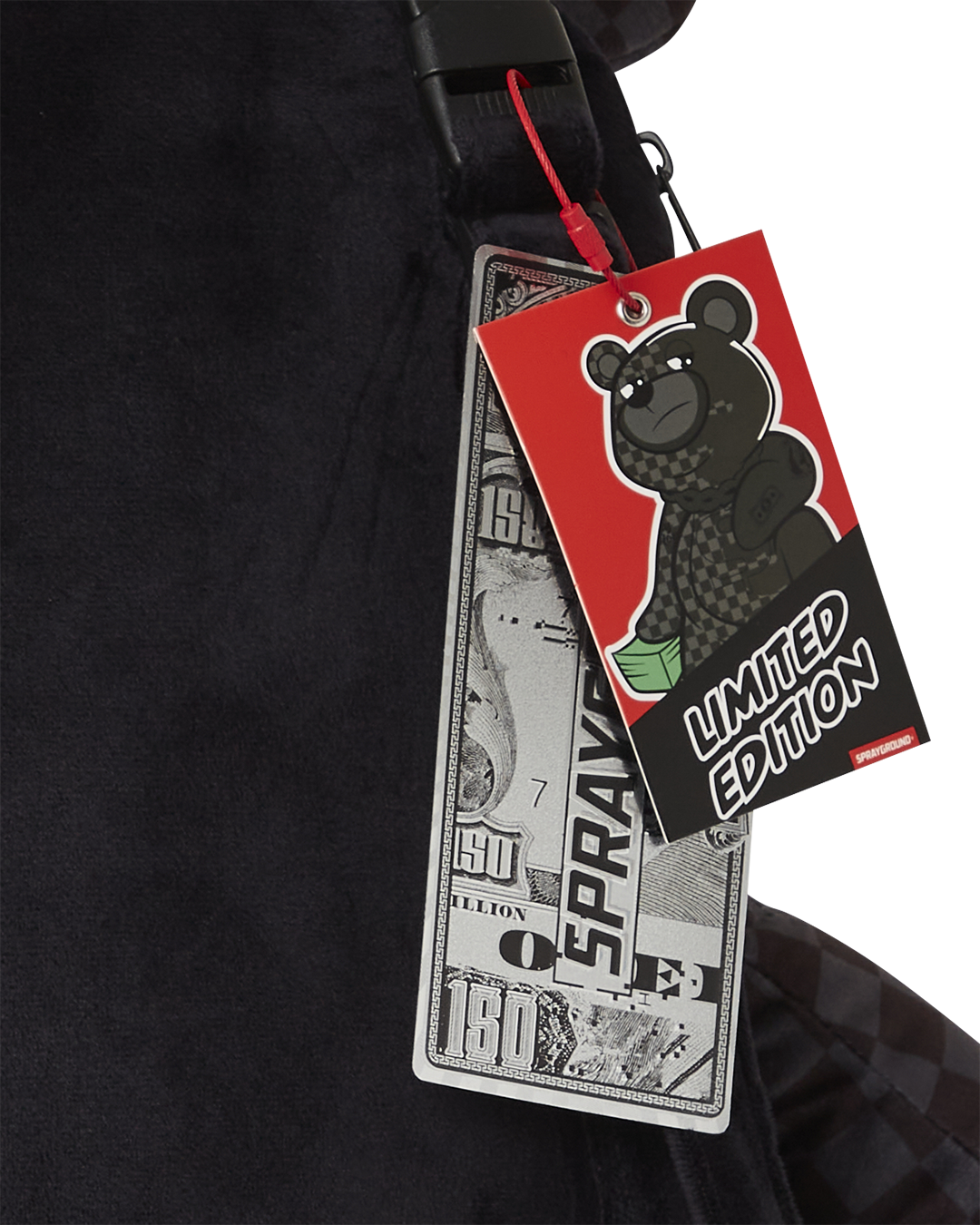 Limited Edition SPEED SHARK SIDE SWIPE MONEYBEAR TEDDY BEAR BACKPACK