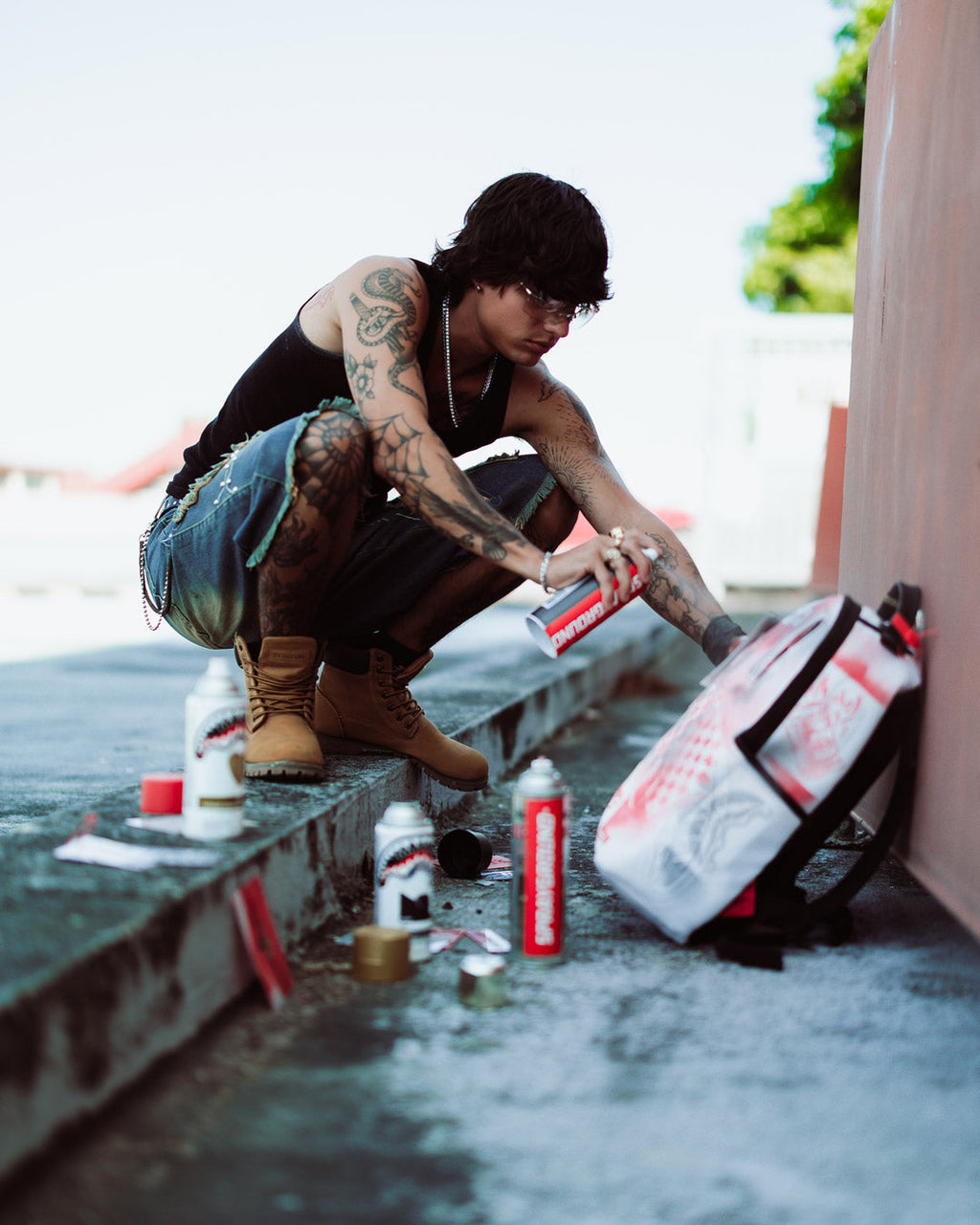 Limited Edition GRAFFITI ARTIST - DESIGN YOUR OWN BACKPACK - 9 STENCILS INCLUDED