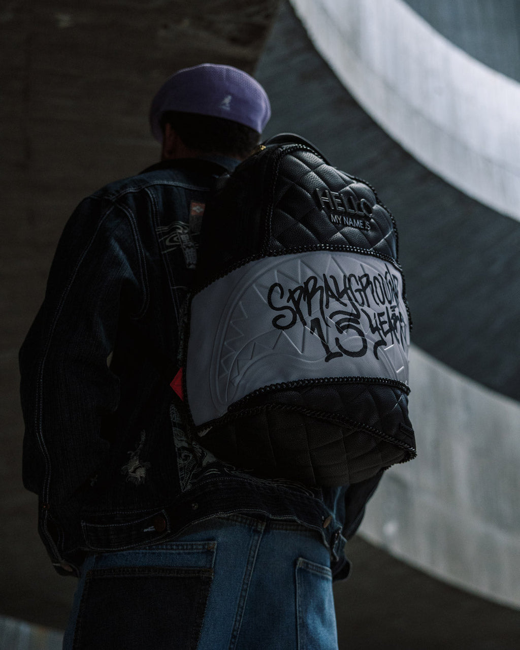 Limited Edition HELLO MY NAME IS 15 YEARS QUILTED BACKPACK SUPER RARE