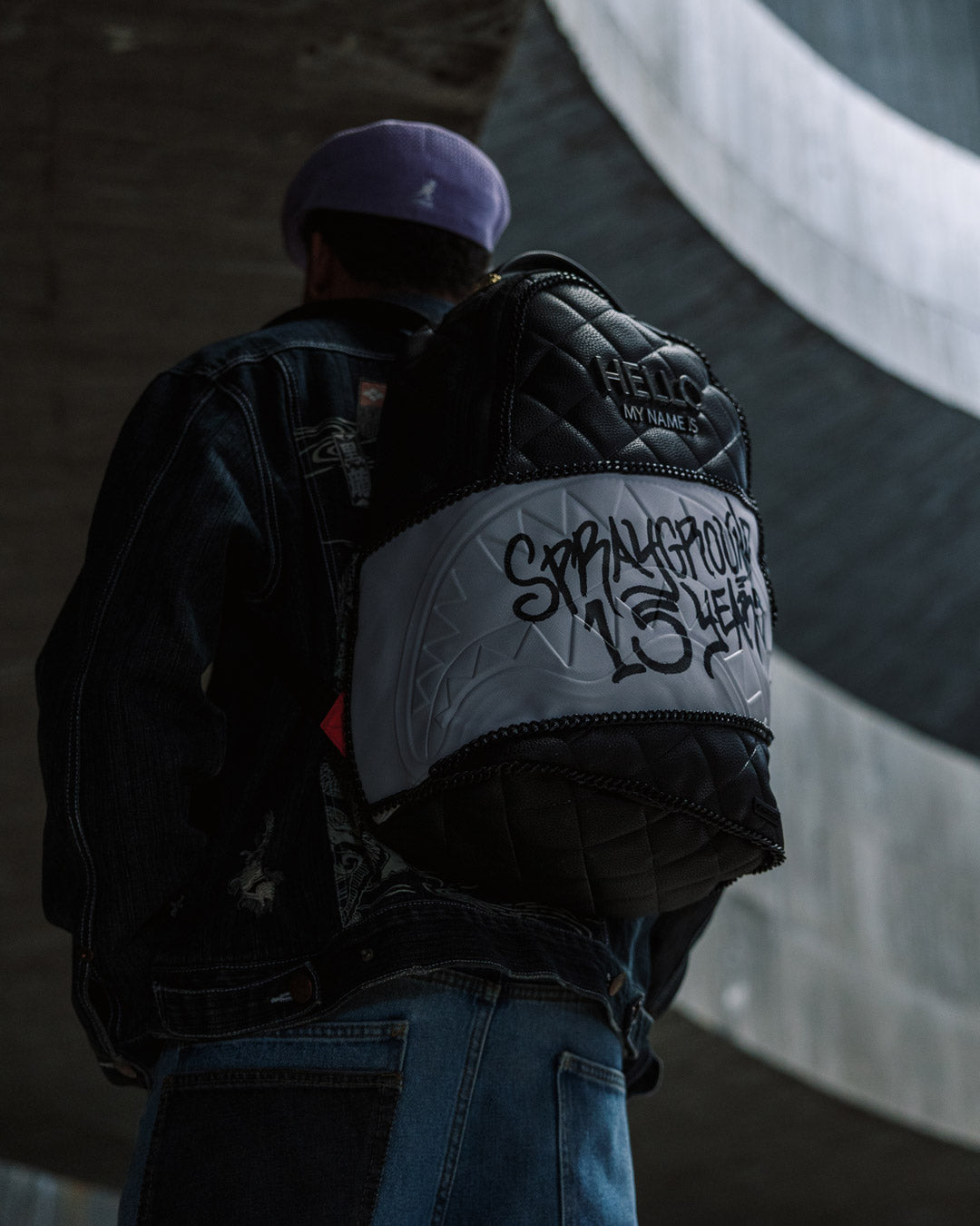 Limited Edition HELLO MY NAME IS 15 YEARS QUILTED BACKPACK SUPER RARE