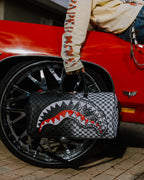 Limited Edition SCRIBBLE DRIBBLE CHECK DUFFLE