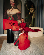 Limited Edition JAMES FIRST CLASS RUBY RED PYRAMID LARGE DUFFLE