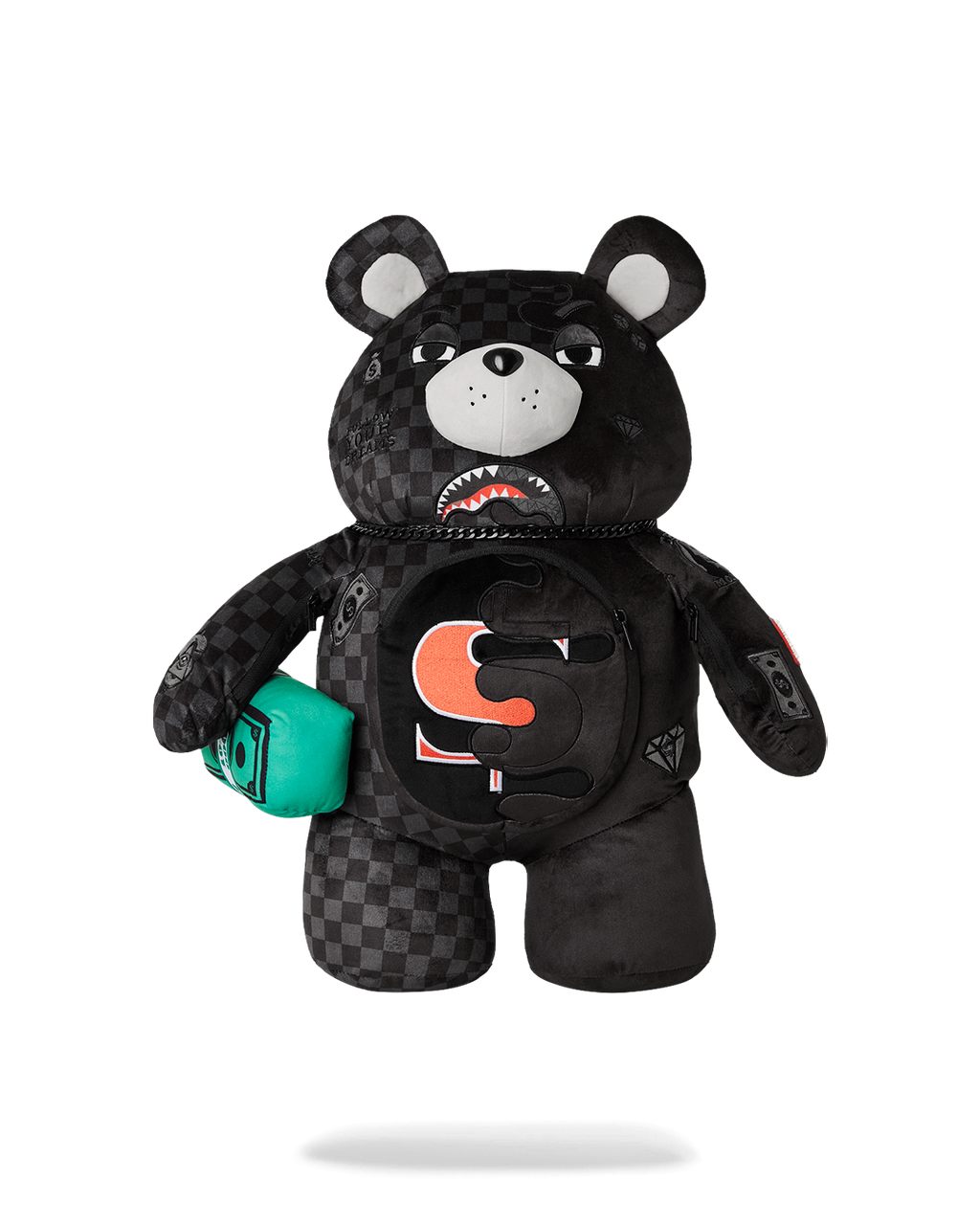 Limited Edition SPEED SHARK SIDE SWIPE MONEYBEAR TEDDY BEAR BACKPACK