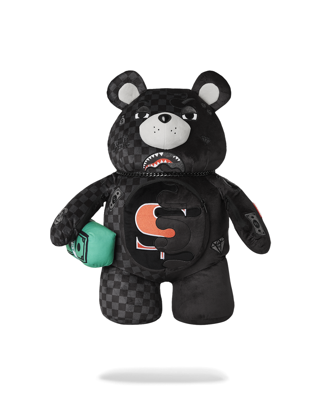 Limited Edition SPEED SHARK SIDE SWIPE MONEYBEAR TEDDY BEAR BACKPACK