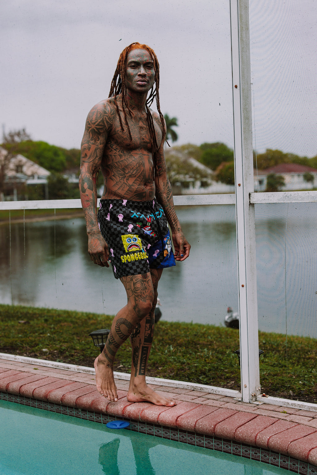 Limited Edition SPONGEBOB TOKYO BUBBLE SWIM SHORTS