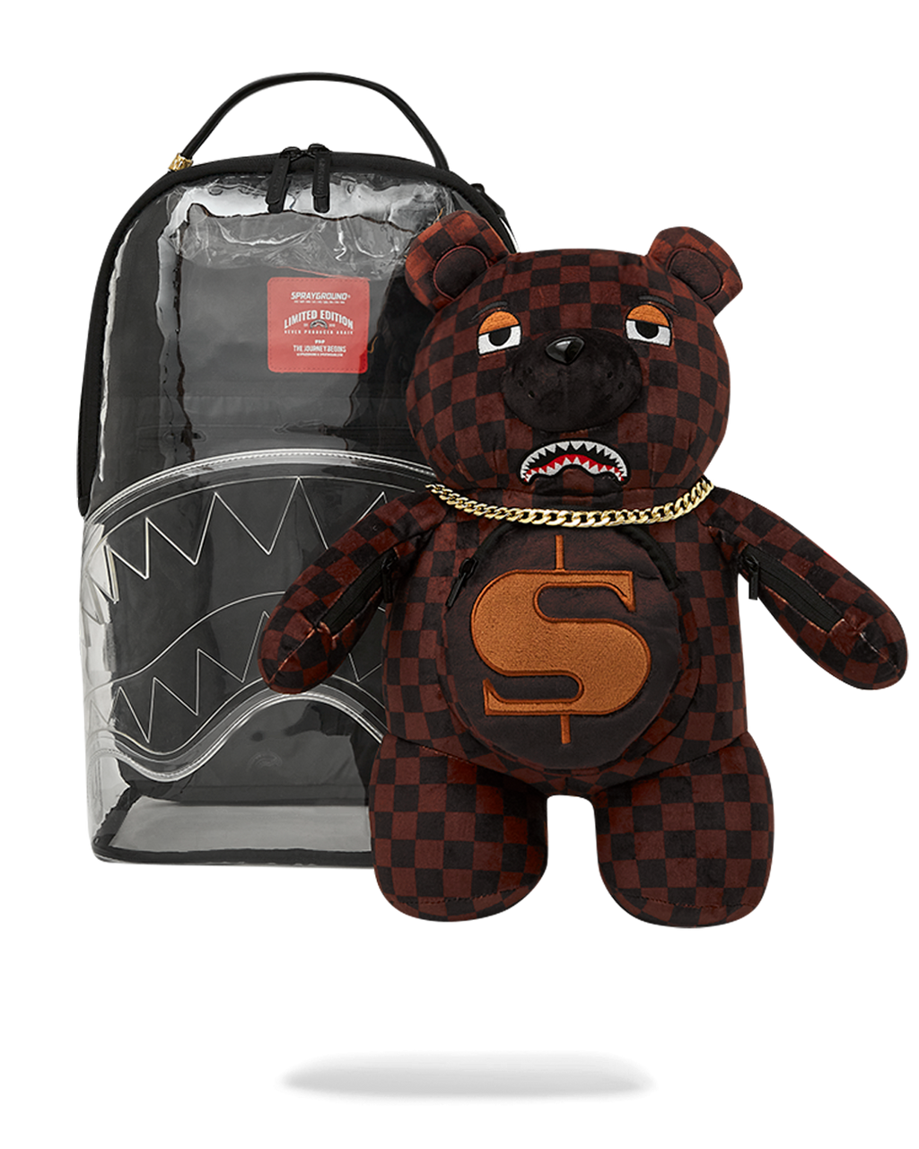 Limited Edition CLEAR BACKPACK - SHARKS IN PARIS BEAR