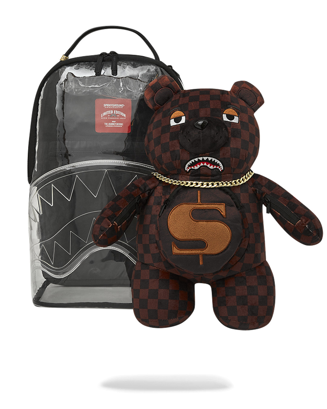Limited Edition CLEAR BACKPACK - SHARKS IN PARIS BEAR
