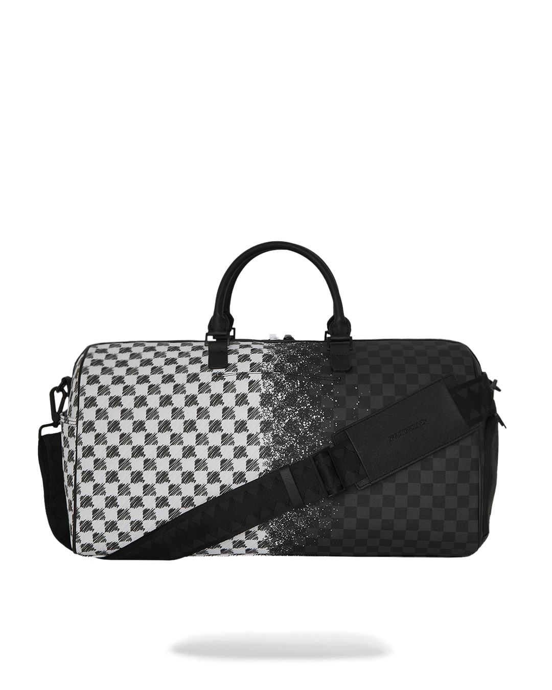 Limited Edition SCRIBBLE DRIBBLE CHECK DUFFLE