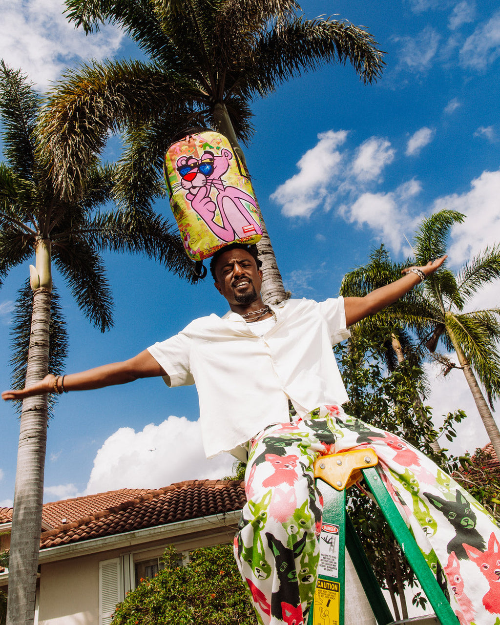 Limited Edition PINK PANTHER DIAMOND SHADES BACKPACK