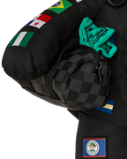 Limited Edition JAMES FIRST CLASS GLOBAL FLAGS MONEYBEAR BACKPACK