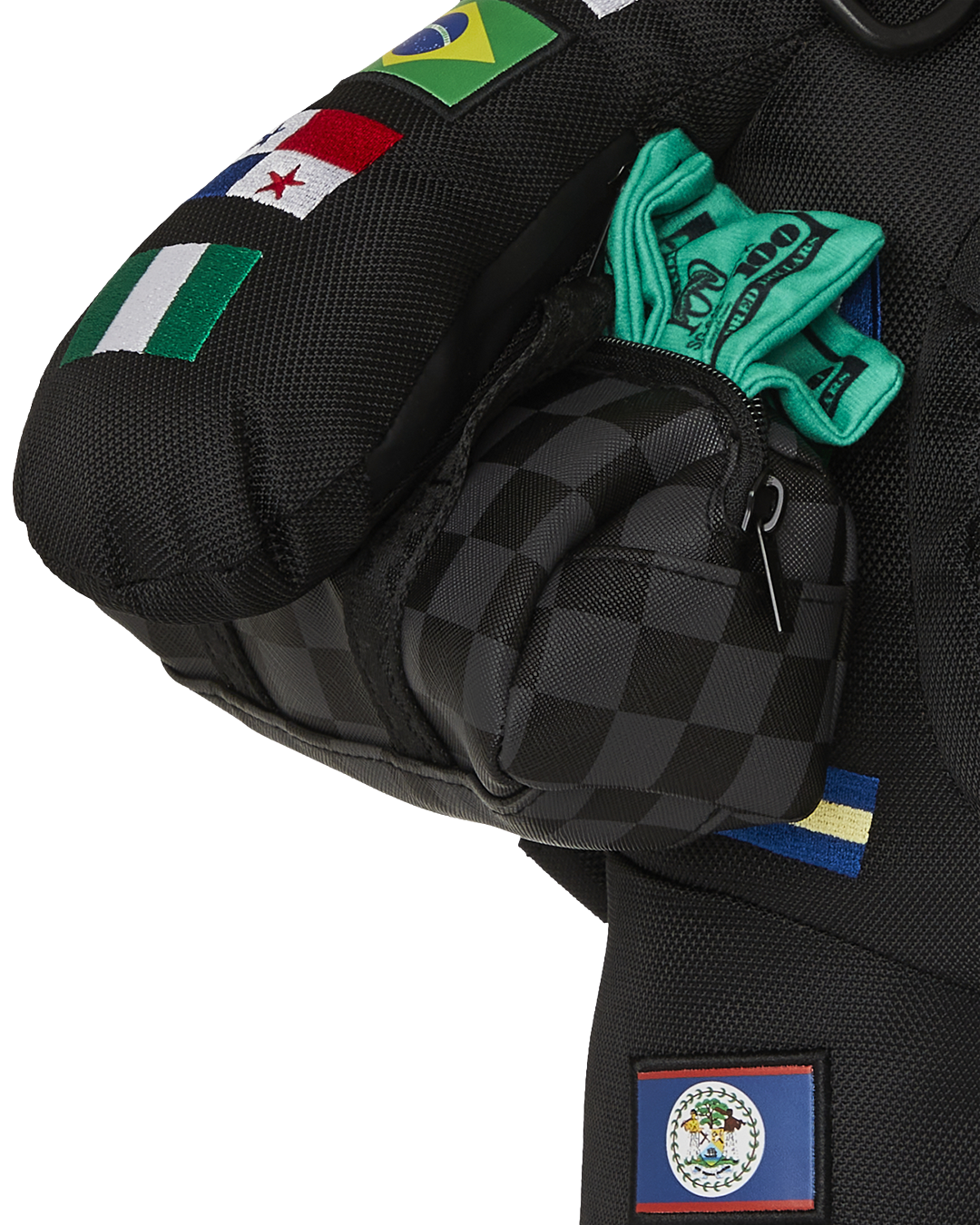 Limited Edition JAMES FIRST CLASS GLOBAL FLAGS MONEYBEAR BACKPACK