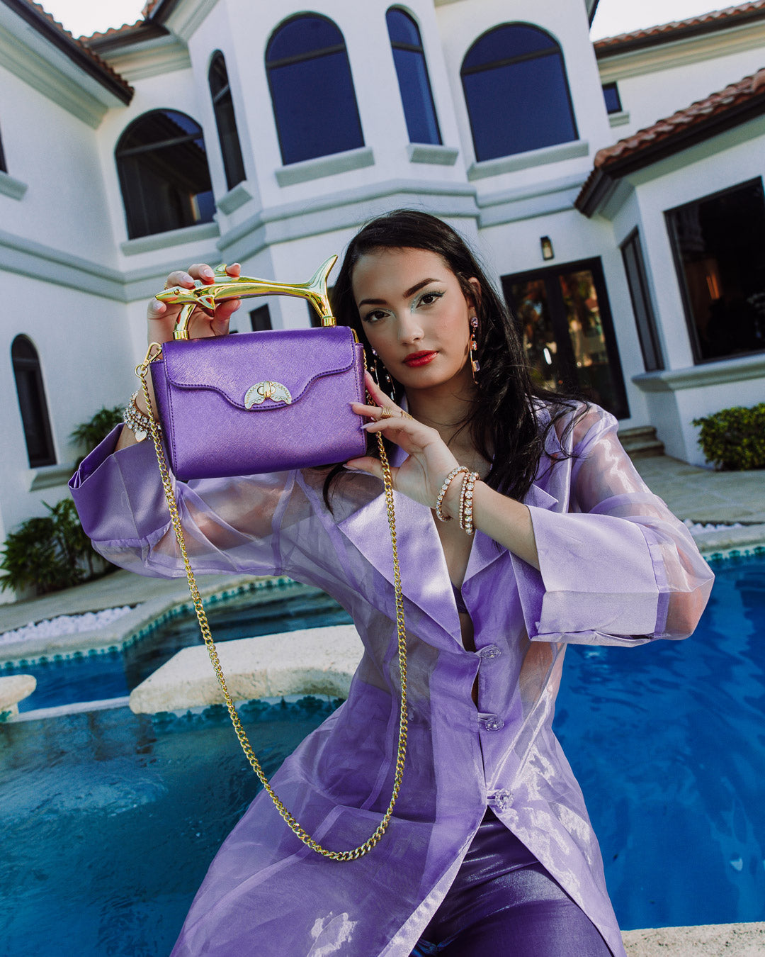 Limited Edition SHARKS OF THE GOLD OCEAN CLUTCH