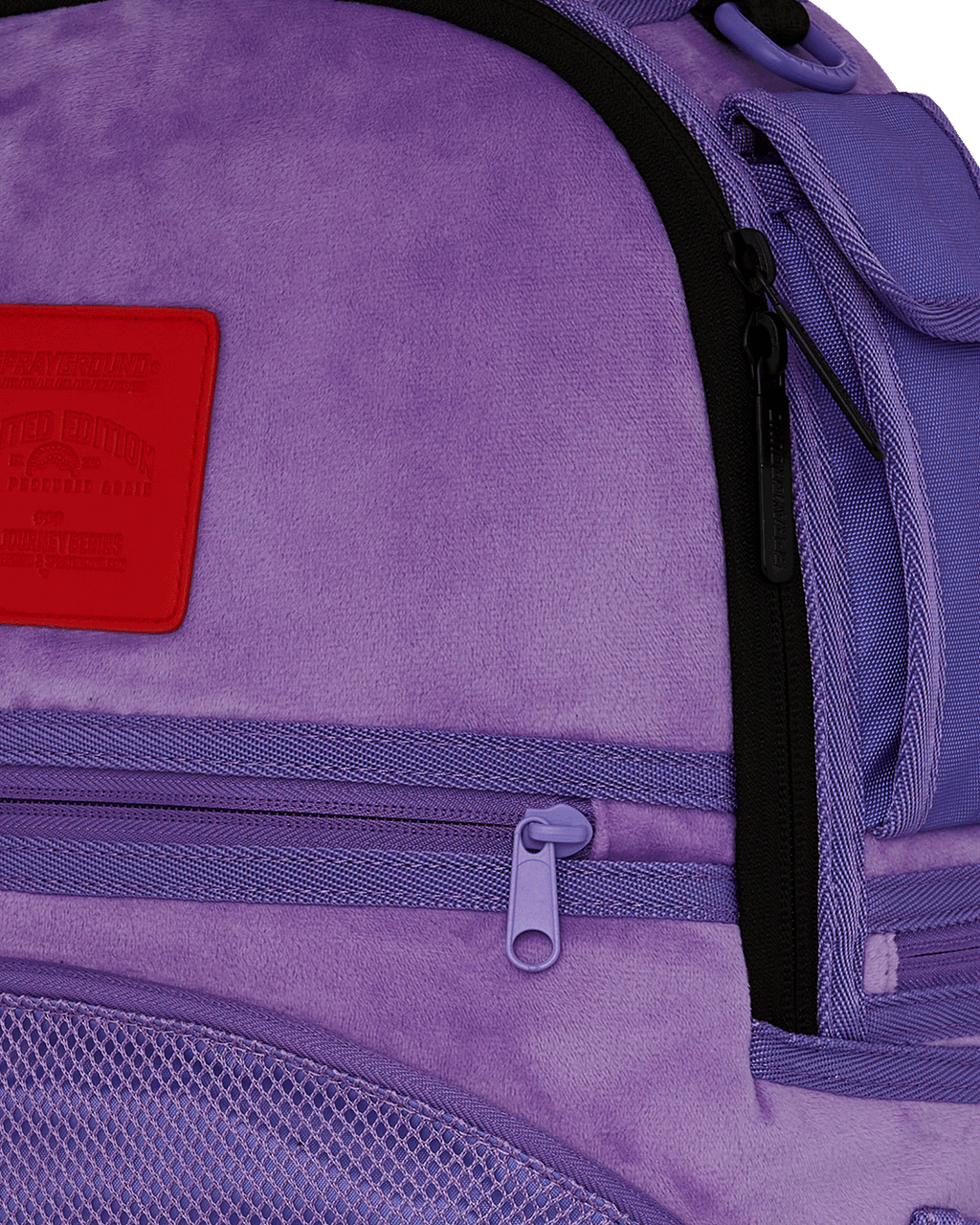 Limited Edition NOOO WAY A REVERSIBLE BACKPACK - PURPLE VELOUR TO OG SHARKS IN PARIS BACKPACK