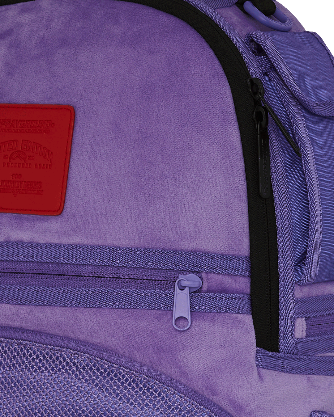 Limited Edition NOOO WAY A REVERSIBLE BACKPACK - PURPLE VELOUR TO OG SHARKS IN PARIS BACKPACK