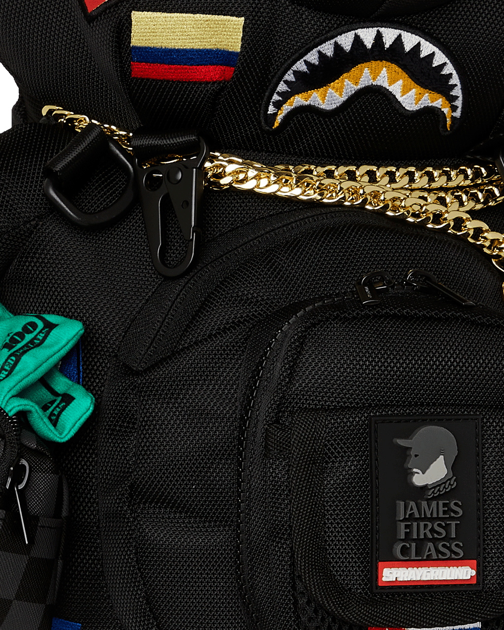 Limited Edition JAMES FIRST CLASS GLOBAL FLAGS MONEYBEAR BACKPACK