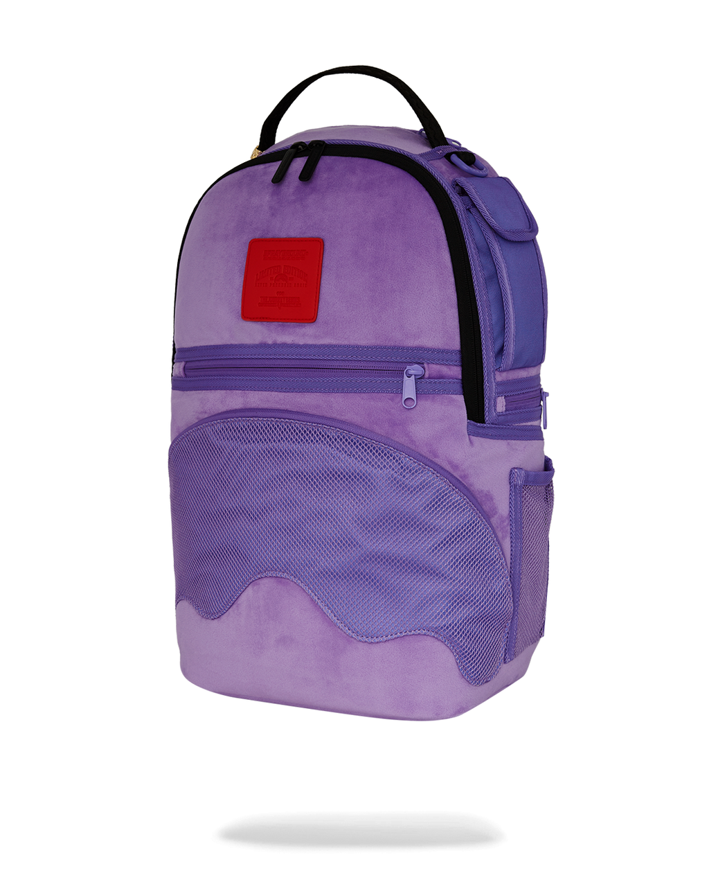 Limited Edition NOOO WAY A REVERSIBLE BACKPACK - PURPLE VELOUR TO OG SHARKS IN PARIS BACKPACK