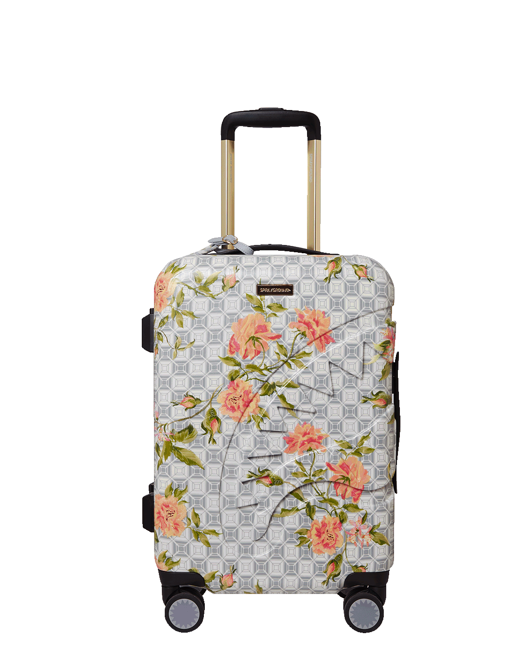Limited Edition A.I. AFRICAN INTELLIGENCE ELEGANT ENERGY SHARKITECTURE CARRY-ON LUGGAGE - SANDFLOWER COLLAB
